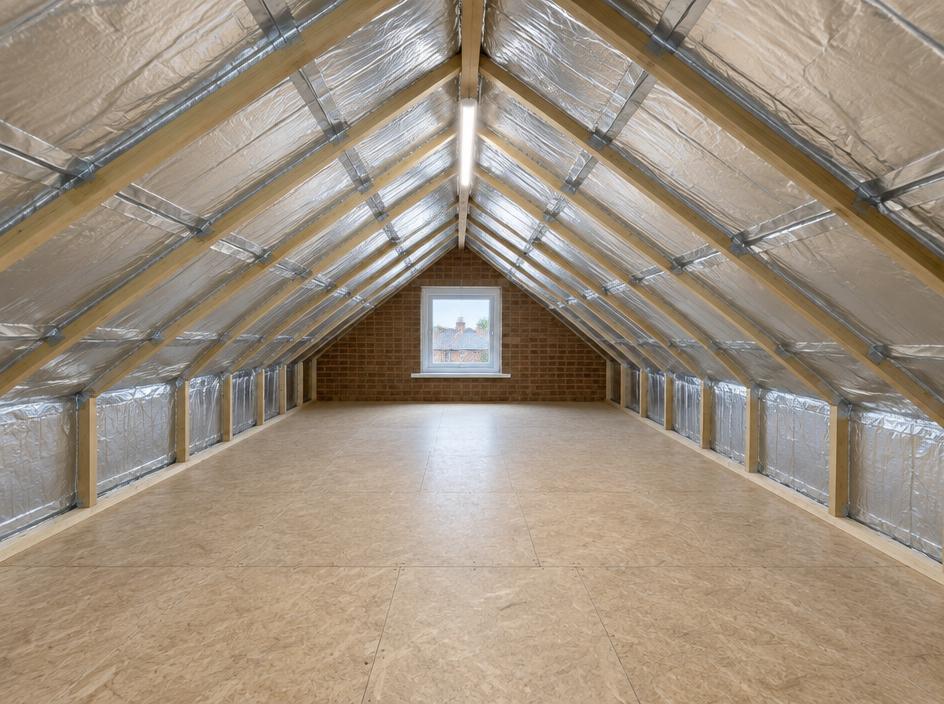 Neat foil detailing around the roof structure